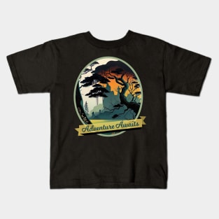 Swampland, a Surrealistic Graphic Kids T-Shirt